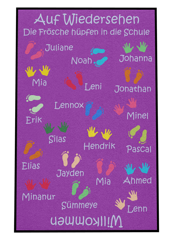 Kindergarten Abschiedsfussmatte Füße Hände Entwurf I Füßchenpaare, Händchenpaare, Kindergartenmatte, Abschiedsgeschenk Kindergarten, Kitaabschied, Kiga Abschiedsgeschenk, Abschiedsgeschenk Kindergarten Erzieherinnen, Nützliches Abschiedsgeschenk Kindergarten, Abschiedsgeschenk Kita Gruppe