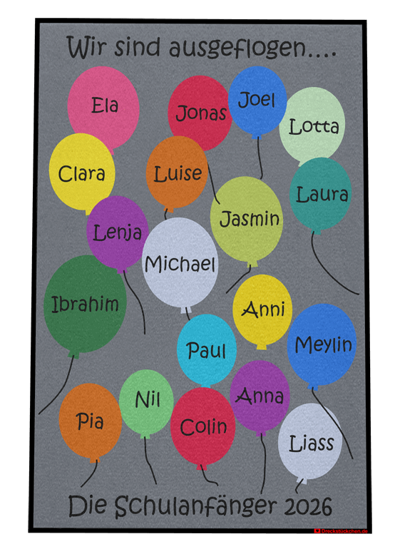 Kindergarten Abschiedsfussmatte Luftballons Entwurf H Fußmatte mit Luftballons, Luftballonfußmatte, Fußmatte mit Luftballons, Kindergartenmatte, Abschiedsgeschenk Kindergarten, Kitaabschied, Kiga Abschiedsgeschenk, Abschiedsgeschenk Kindergarten Erzieherinnen, Nützliches Abschiedsgeschenk Kindergarten, Abschiedsgeschenk Kita Gruppe